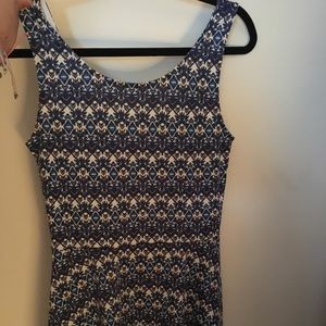 H&M tribal print skater dress